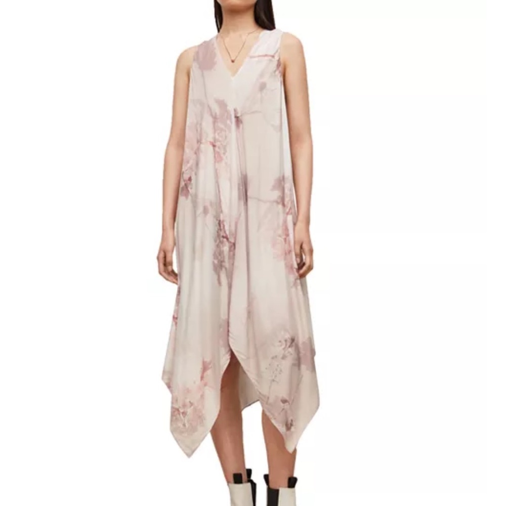 NWOT All Saints Blaze Ume Printed Dress Size 6